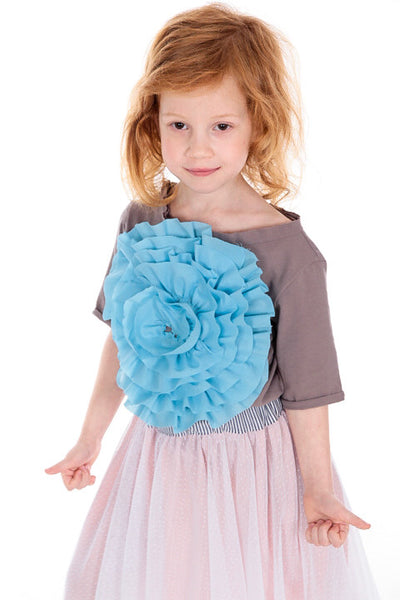 Blue ciel flower top
