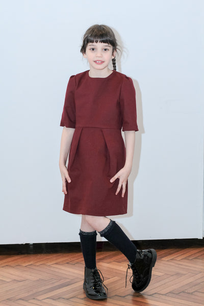 Burgundy dress