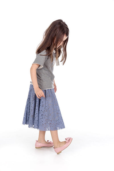 Lilac lace skirt