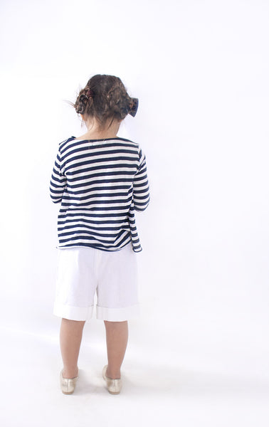Sailor top with velvet