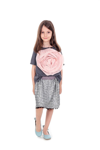 Pink flower top