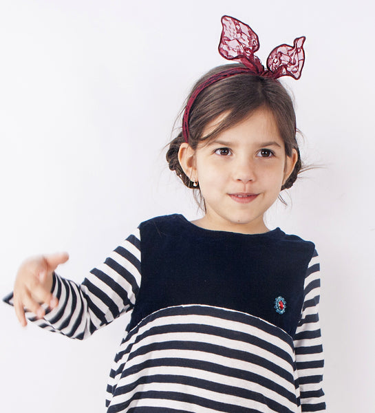 Sailor top with velvet